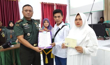 Bantu Warga yang Belum miliki Buku Nikah,Kodim 0613 Ciamis Gelar Itsbat Nikah