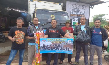 Karyawan PT. Doosan jaya Sukabumi Peduli gempa Cianjur