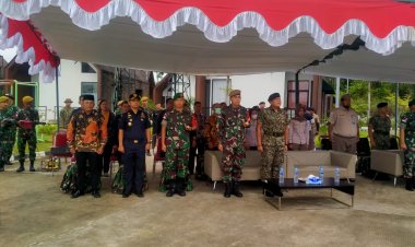 Dansatgas Pamtas Yonif 645/GTY Hadiri Upacara Penutupan Patroli Terkoordinasi TNI-TDM Seri 2/2022