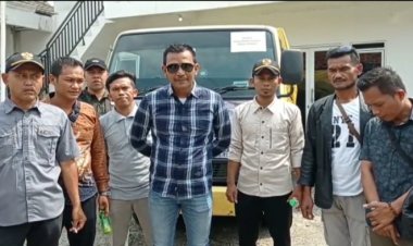 Kades Bojong koneng berterima kasih kepada warga masyarakat yang sudah memberikan bantuan untuk gempa di Cianjur.