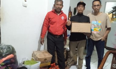 Warga Perumahan Gunung Geulis Asri Desa Gunung Geulis Kecamatan Sukaraja Peduli Gempa Bumi di Cianjur.