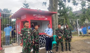 JAGA KETAT, YONIF RAIDER 300 BANTU PENGAMANAN TITIK VITAL DI CIANJUR