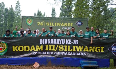 Peringati Hari Jadi Kodam III/Siliwangi KOREM 061/SK Gelar Lomba Fun Run