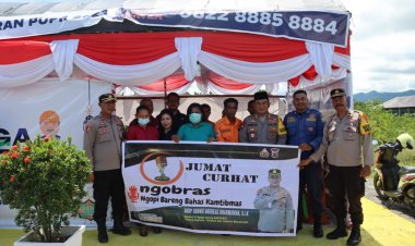 Jumat Curhat Dipos Siaga Idul Fitri, Kapolres Bilang Begini