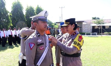 Wakapolres SBB Pimpin Apel Pasukan Pengamanan Idul Fitri 1444 H 2023