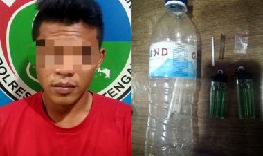 Seorang pria pemakai sabu ditangkap polisi dalam ops Antik krakatau 2023