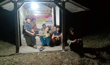 Warga pekon muara tembulih Rutin ada kan Ronda Malam Secara bergilir