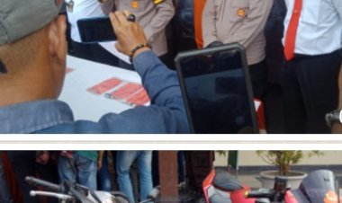 Seorang pelaku begal, dihadiahi timah panas oleh personel kepolisian Polres Karawang