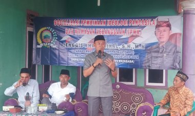 Anggota DPRD Lamsel, Jenggis Khan Haikal, S.H., M.H Gencar Sosialisasikan Pembinaan Ideologi Pancasila dan Wawasan Kebangsaan di Kecamatan Kalianda