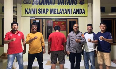 Gelapkan Besi Tua, Pelaku Diamankan Kanit Res Polsek BRN