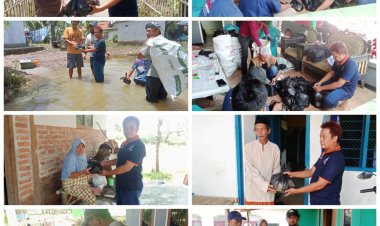 Peduli Banjir,DPP IWO Indonesia Salurkan Bantuan Sembako Kewarga Terdampak Banjir Di Bekasi.