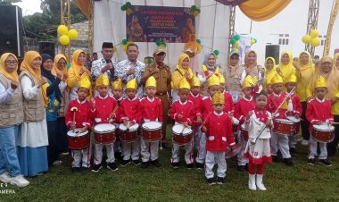 Camat Trimurjo Dampingi Ketua 1 TP PKK Kabupaten Lampung Tengah Hadiri Lomba Mamamia Mewarnai Indonesia Karya Anak Bangsa