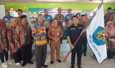 Zulkarnain-Sumari  Resmi Dilantik Jadi Ketua dan Wakil Ketua MKKS Lampura Priode 2023-2026