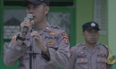 IPTU Rihamuddin Nur Kapolsek Trimurjo Pimpin Upacara Di SMAN I Trimurjo