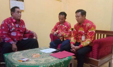 Lurah Trimurjo Terima Korlap Poltekkes Tanjung Karang Bandar Lampung Dalam Rangka PKL