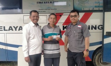 SIM Keliling Masuk Desa,  Layani Masyarakat Desa Rulung Mulya
