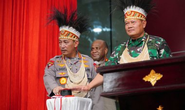 Panglima TNI dan Kepala Staf Resmikan Polda Papua Baru, Kapolri: Wujud Sinergitas Makin Kokoh