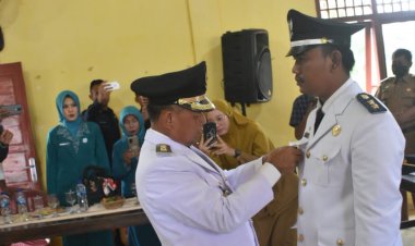 Bupati Lamtim Lantik PAW Kades labuhan ratu.