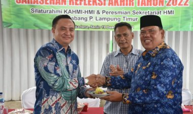 Aswar Hadi Resmikan HMI Cabang Lampung Timur