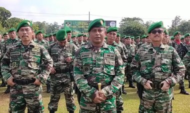 Kodim 0412/Lampung Utara, Menggelar Upacara Peringatan Hari Juang TNI AD Yang Ke-77 Tahun 2022.