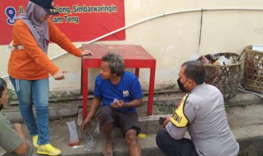 Bersinergi Bhabinkamtibmas Dan Babinsa Atasi ODGJ Terlantar
