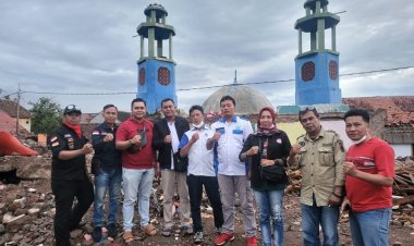 DPW MOI Lampung Bersama Rekan Organisasi Pers Peduli Gempa Bumi Cianjur