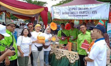 WW-F Lamsel Ikut Serta Bazaar Produk Daur Ulang World Clean Up Day 2022 di Provinsi Lampung