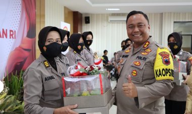 Peringati HUT Polwan Ke 74, Polres Demak Gelar Tasyakuran Sederhana