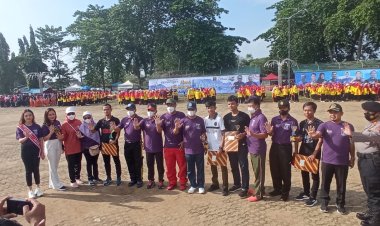 Walikota Metro menghadiri Upacara Peringati Hari Olahraga Nasional
