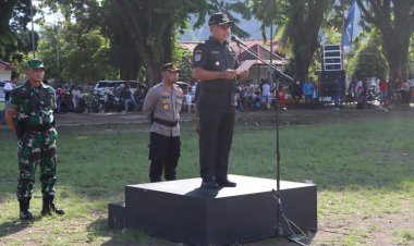 Pimpin Apel Gelar Pasukan Operasi Lilin Cartenz, Pj. Bupati Kepulauan Yapen Cyfrianus Y. Mambay Optimis Perayaan Nataru Aman, Nyaman, dan Damai