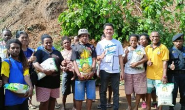 Bersama DPD Partai Nasdem, Ade Yullen Banua Tinjau Lokasi Bencana Tanah Longsor dan Banjir di Tiga Distrik