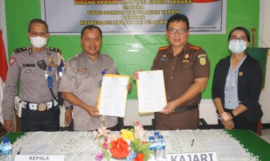 MoU Bidang Perdata dan Tata Usaha Negara dengan UPPD Samsat Yapen, Kejaksaan Negeri Kepulauan Yapen Siap Berikan Pendampingan dan Upaya Hukum