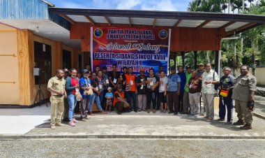 Penuh Suka Cita Panitia Transit Sidang Sinode Jemaat GKI Yeziel Anotaurei menyambut Kedatangan Peserta Klasis Baliem Yalimo