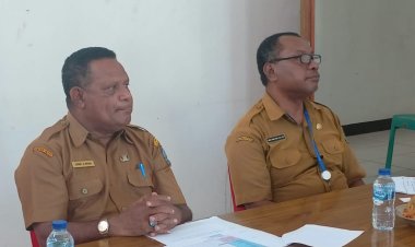 Jelang Tahapan Pemilu 2024, Badan Kesbangpol Kepulauan Yapen gelar Rapat Koordinasi Bersama Partai Politik