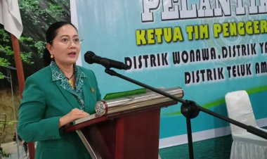 Gelar RAKON dan Melantik 3 Ketua TP PKK Distrik, dr. Suhenny Tesar Dorong Kader-kader Aktif dalam Pencegahan Stunting