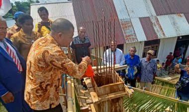 Pencanangan Tiang Pertama tandai Dilanjutkannya Pembangunan Gedung Gereja GPdI Alfa Omega Umani Distrik Nusawani