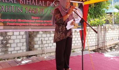 "Pandopo Joglo Panjawi dapat Cepat Rampung bilamana dilandasi Silahturahmi yang Kokoh" pesan Plt Sekretaris Daerah Erny R. Tania pada Acara Halal Bihalal