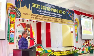 "Ciptakan Generasi Muda Bangsa yang Berkarakter Pancasila" pesan Bupati Kepulauan Yapen pada Peringatan HUT ke-72 IGTKI PGRI