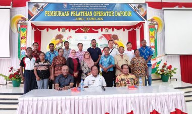 Selenggarakan Pelatihan Dapodik 2022, Kadis Pendidikan dan Kebudayaan harap "Maksimalkan Validasi Dapodik dan Optimalisasi Rehabilitasi Sarana Pendidikan"