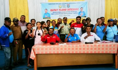 Rapat Pleno Bersama KNPI, Diputuskan dan Ditetapkan Waktu Pelaksanaan Musda Ke-13 KNPI Kabupaten Kepulauan Yapen