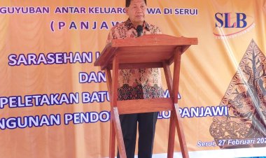 Bupati Tonny Tesar dan Wakil Bupati Frans Sanadi Hadiri acara Peletakan Batu Pertama Pembangunan Pendopo JOGLO PANJAWI