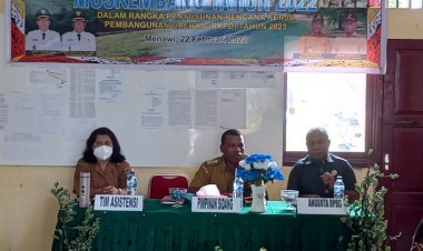 Valentina "Membacakan sambutan Bupati Kepulauan Yapen" Pada Musrenbang Distrik Angkaisera,"apa isinya?