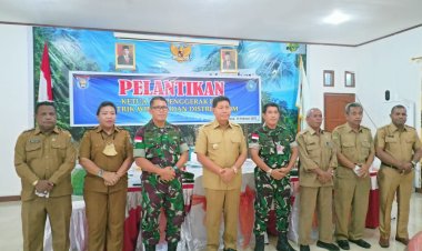 Mendadak Dua Staf Ahli Komando Operasi Udara III, Jumpai Bupati Tonny Tesar, Ada Apa?