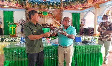 Berpikir Sederhana Tapi Berbuat yang Mulia, Terima Kasih Tuhan atas Anugerah ini, ucap Frans Sanadi dalam HUT ke 65 Tahun