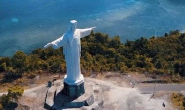 Setelah Diresmikan Tugu Monumen Kasih Kristus di Serui Masuk Kategori 6 Patung Yesus Kristus Tertinggi di Indonesia