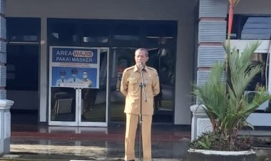 Dalam Arahan Apel Pagi, Edy N. Mudumi Ingatkan OPD Wajib Pro Aktif selama Pra Audit BPK