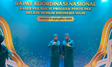 Hadiri Rakornas, Hartini  Azis Komitmen Implementasikan 10 Program PKK Dan Penanganan Stunting