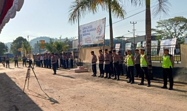 Kapolres Kolaka Timur Pimpin Upacara Peringatan Hari Olahraga Nasional Ke-40