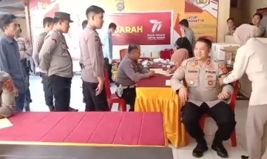 Polres Kolaka Timur Menggelar Aksi Donor Darah