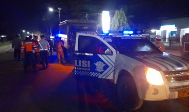 Polres Kolaka Timur Laksanakan Pengamanan Pawai Obor Dan Takbir Keliling Di Sejumlah Titik